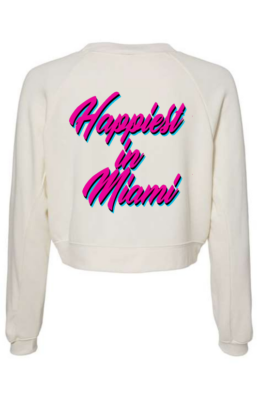 Miami Crop Sweatshirt