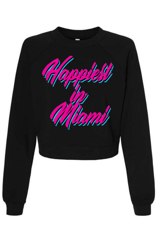 Miami Crop Sweatshirt